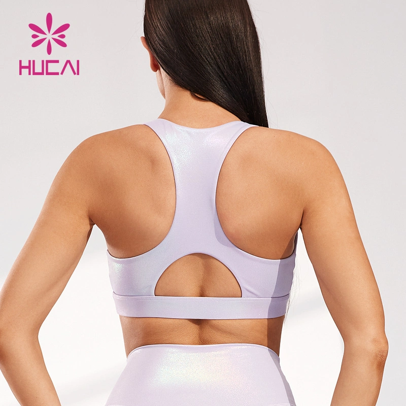 OEM ODM Unique Design Women Gym Fashionable Wholesale Fitness Clothing Manufaturer Custom Sports Hollow out Pearl Fabric Yoga Bra