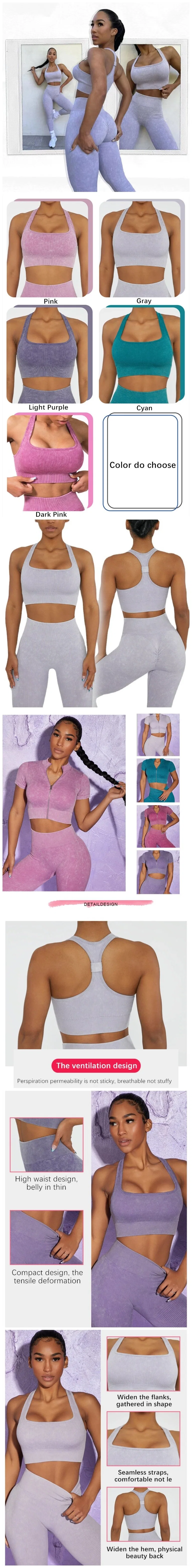 Xsunwing Wholesale Custom Tracksuits Women Fall Clothing Crop Top Sleeveless Two Piece Pants Set Yoga Sports Wear Sexy Yoga Sets