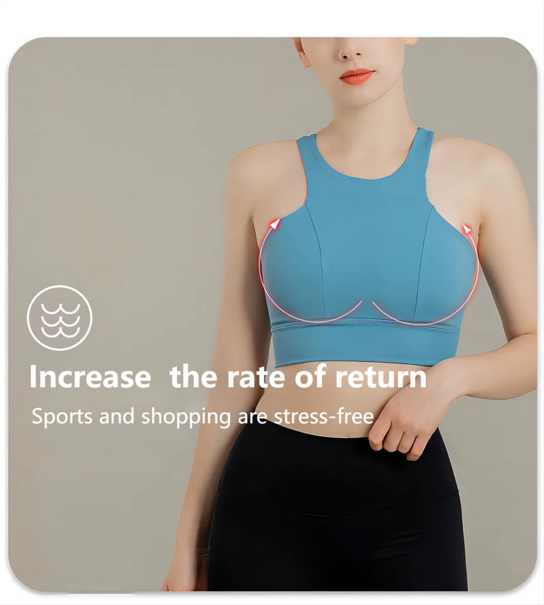 New Sports Underwear Sexey Beauty Back Running Shockproof Plus Size Gathering Fitness Vest Yoga Bra