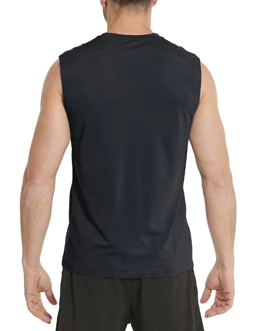 Custom Screen Print Blank 95% Polyester 5% Spandex Men&prime;s Tank Tops Sleeveless Shirts Gym Workout Running Athletic Quick Dry