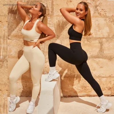 Wholeales Seamless Yoga Set Female Gym Fitness Set Hot Ales High Elastic Gym Training Running Suit